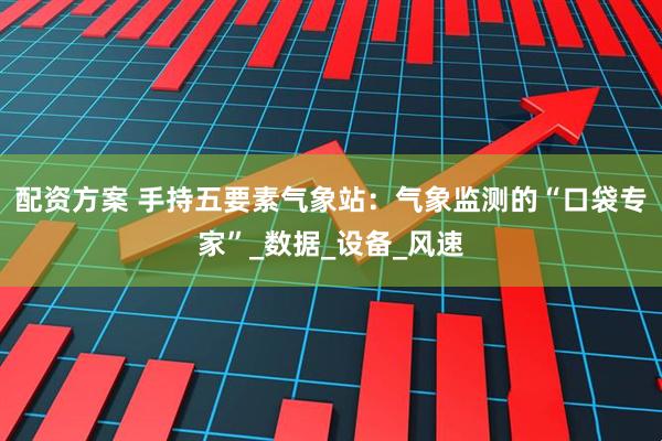 配资方案 手持五要素气象站：气象监测的“口袋专家”_数据_设备_风速