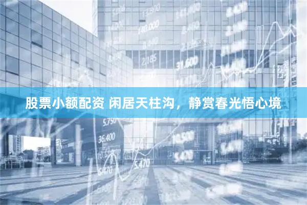 股票小额配资 闲居天柱沟，静赏春光悟心境